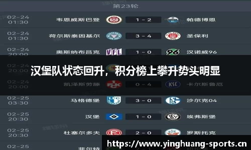 汉堡队状态回升，积分榜上攀升势头明显
